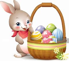 Image result for Easter Bunny with Basket Clip Art