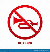 Image result for No Horn Sign Symbol