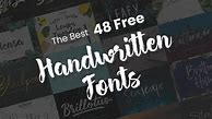 Image result for Handwriting Font for Free