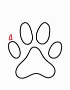 Image result for Cat Paw Print Drawing