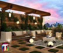 Image result for Roof Garden with White Background Plan