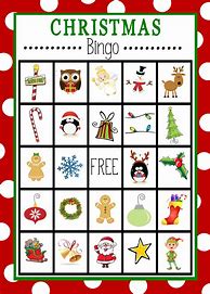 Image result for Blank Christmas Bingo Cards