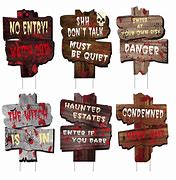 Image result for Scary Yard Signs