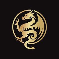 Image result for Golden Dragon in Circle