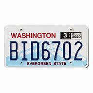 Image result for Washington License Plate