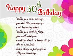 Image result for 30 Birthday Wishes