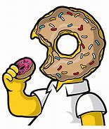 Image result for The Simpsons Donut Head Transparent