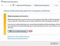 Image result for Turn On Media Streaming