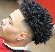 Image result for Taper Fade W Curly Hair Black Men