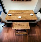 Image result for Solid Wood Square Dining Table