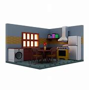 Image result for Large Cartoon Kitchen