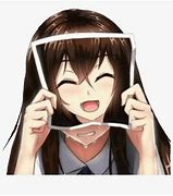 Image result for Anime Girl with Smile Mask