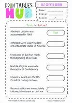 Image result for American Civil War Printable Worksheets