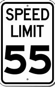 Image result for Speed Limit 55 Sign Clip Art