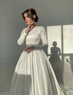 Image result for Muslimah White Wedding Dress