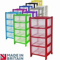 Image result for Plastic Tower Storage Drawers