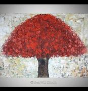 Image result for Red Tree Painting