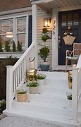 Image result for Front Porch with Walkway Fence