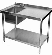 Image result for Stainless Steel Sink Table