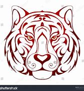 Image result for Tiger Head Shape Side