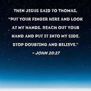 Image result for John 20:27