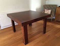 Image result for Solid Wood Square Dining Table