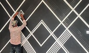 Image result for Straight Line Tape Design Wall