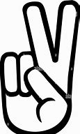 Image result for OK Fingers Black and White