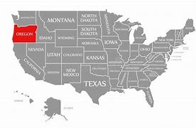 Image result for Oregon On United States Map