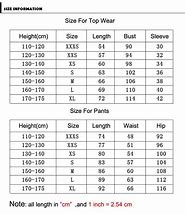 Image result for Taekwondo Uniform Size Chart