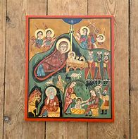 Image result for Coptic Nativity Icon