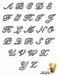 Image result for Cursive Bubble Letters