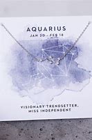 Image result for Aquarius Zodiac Necklace