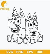 Image result for Bluey Clip Art Outline