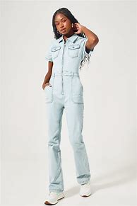 Image result for Short Jean Jumpsuit