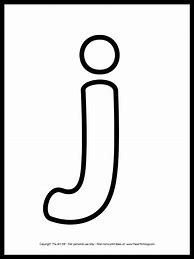 Image result for Letter J Outline