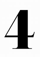 Image result for Printable Bold Number 4