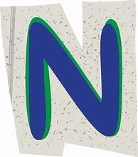 Image result for Letter N Cut Out