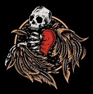 Image result for Love Skull Art