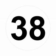 Image result for White 38 Numbers