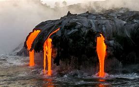 Image result for Lava Forming New Island in Ocean