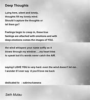 Image result for Deep Thought Poems