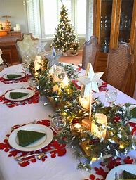 Image result for Christmas Eve Table Setting