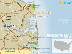 Image result for Rehoboth Beach Map of Area