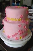 Image result for Little Girl Birthday Cake Pink Flower