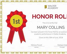 Image result for Honor Roll Plain