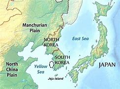 Image result for Korean Map with East Sea