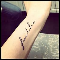 Image result for Tattoo of Faith