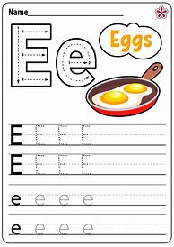 Image result for Letter E Worksheets for Kindergarten