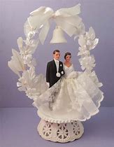 Image result for Wedding Cake Toppers Bride and Groom